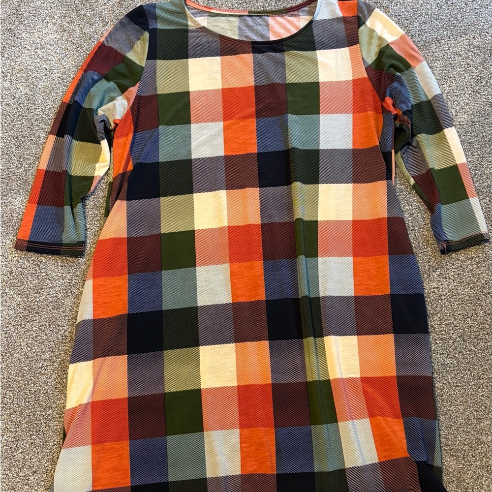 Women’s Multicolor Plaid Dress